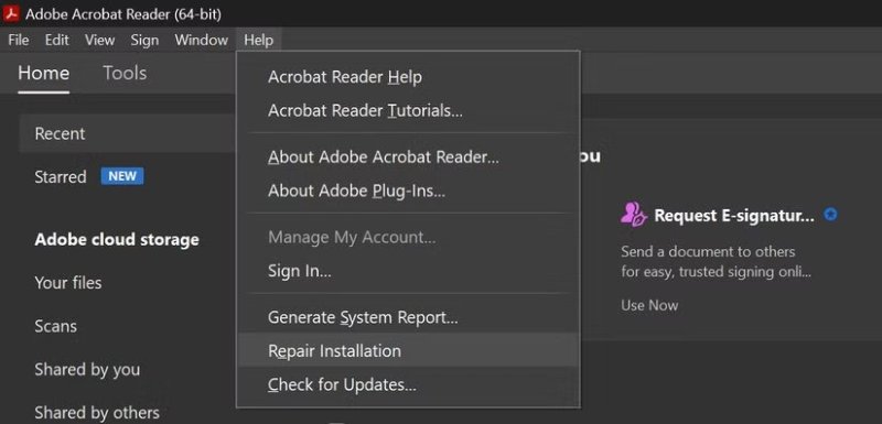 adobe repair installation