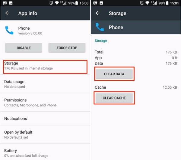 contact names not showing in messages android