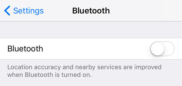 turn off bluetooth
