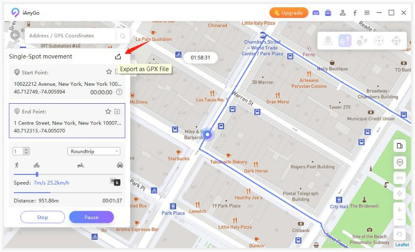ianygo export gpx