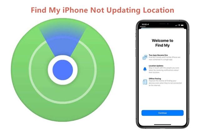 find my iphone not updating