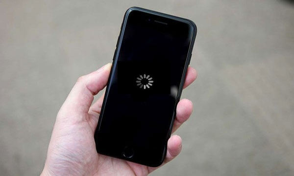 iphone black screen spinning wheel