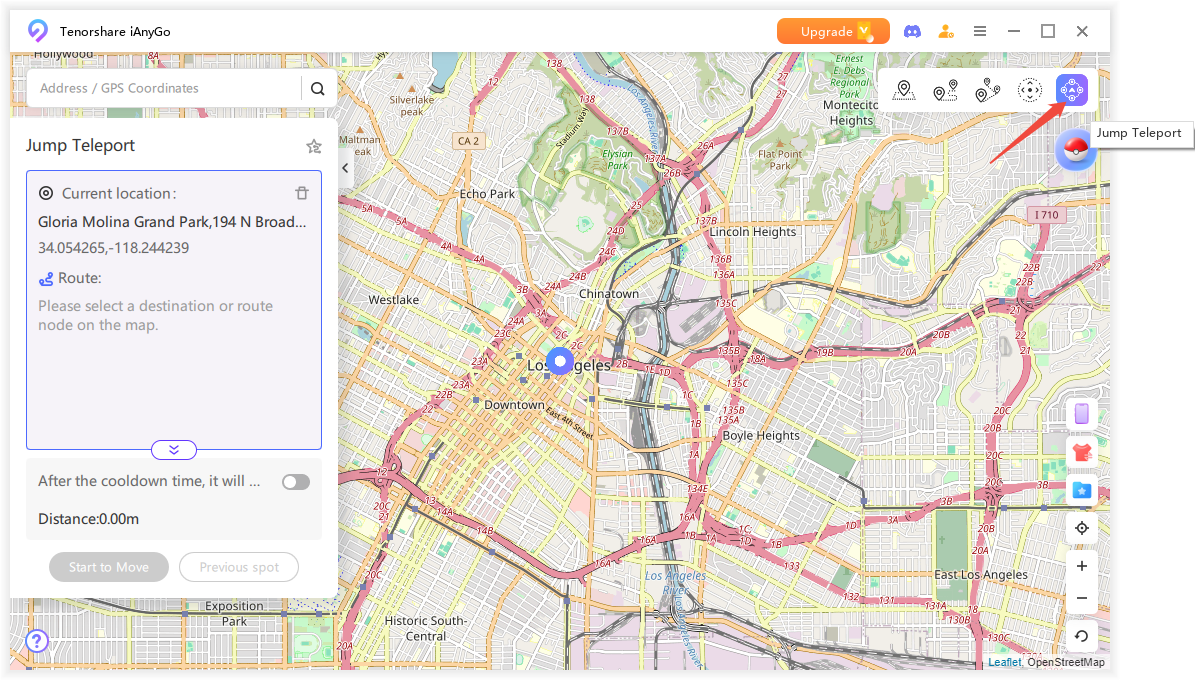 ianygo expand route option