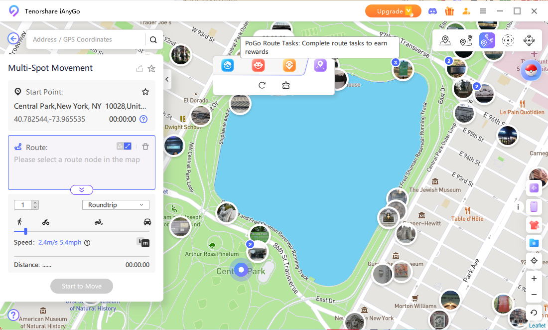 Route Tasks List