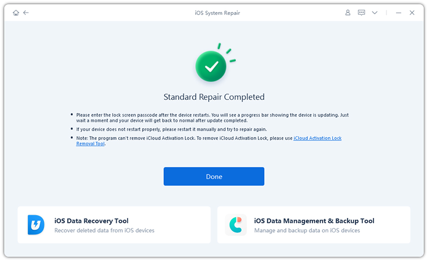 repair successfully for support.apple.iphone/restore