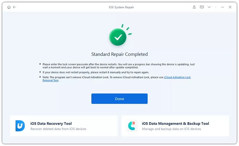 Repairing Ios with Reiboot
