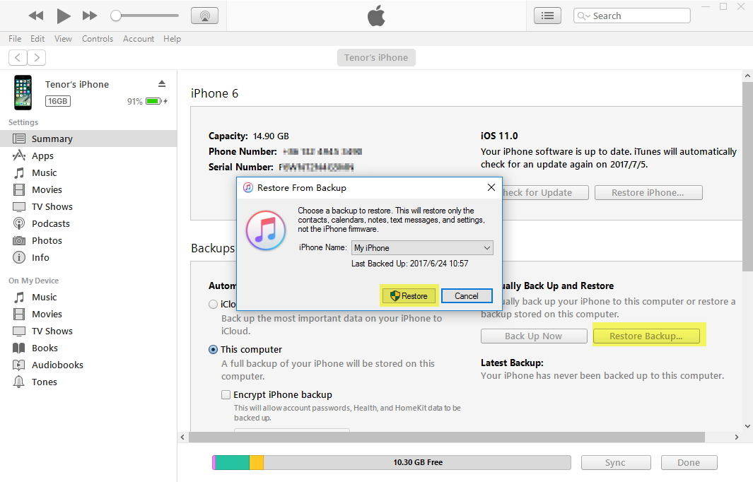how to fix verifying update on iphone