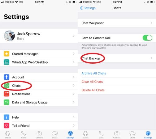 how to find whatsapp backup on icloud