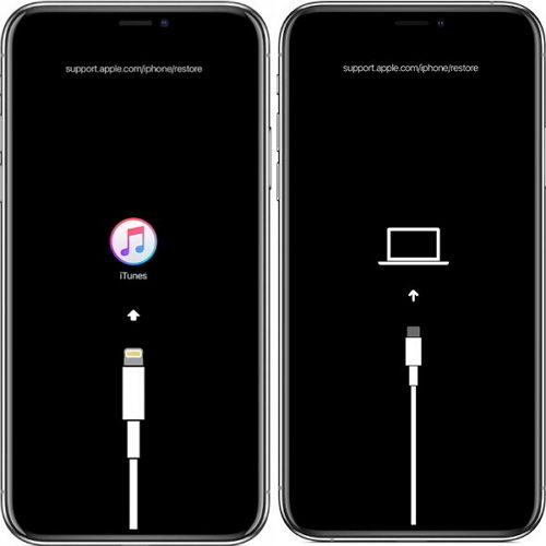 my iphone x keeps showing the apple logo and turning off