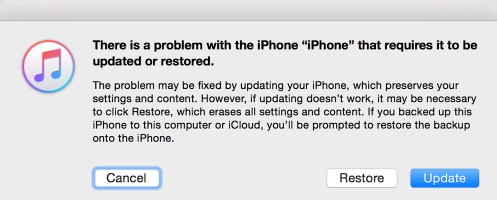 dfu restore iphone in itunes