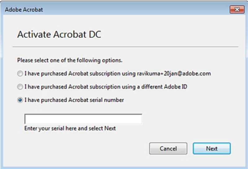 activate adobe acrobat dc