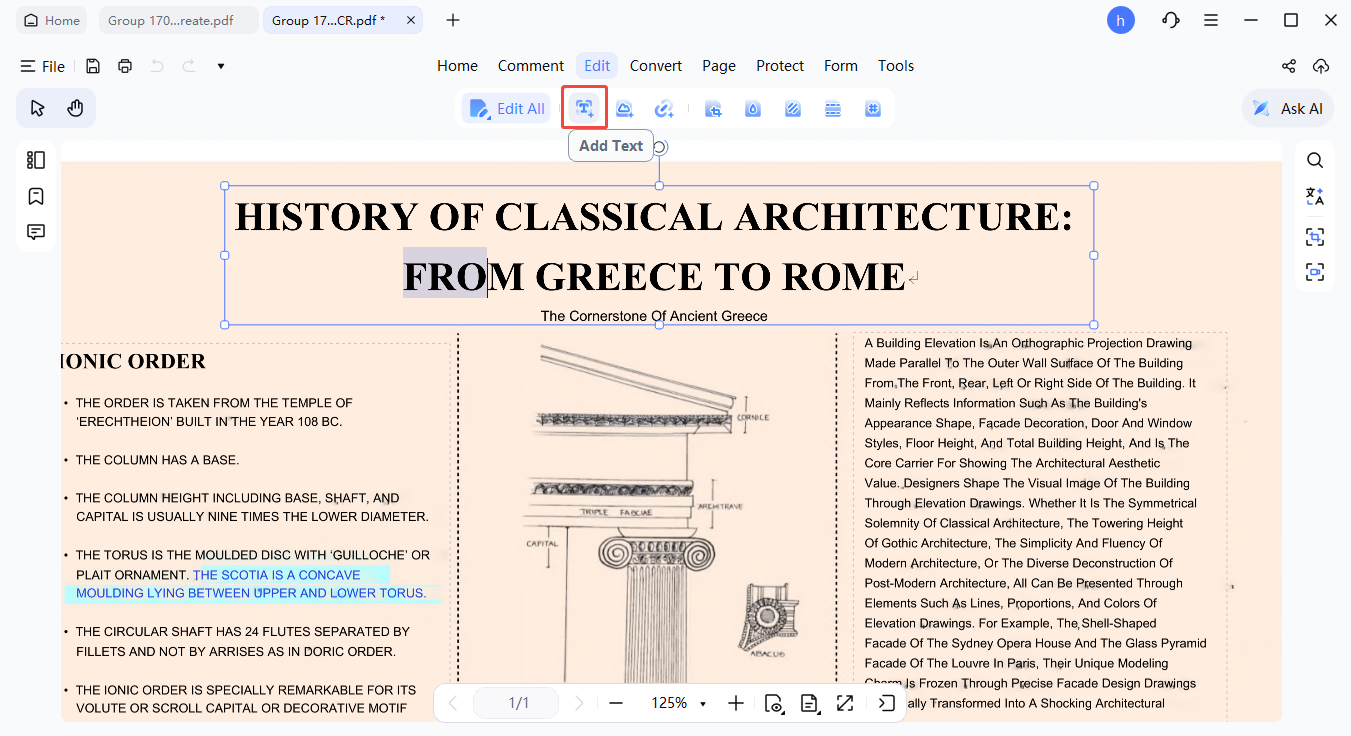 add text tool