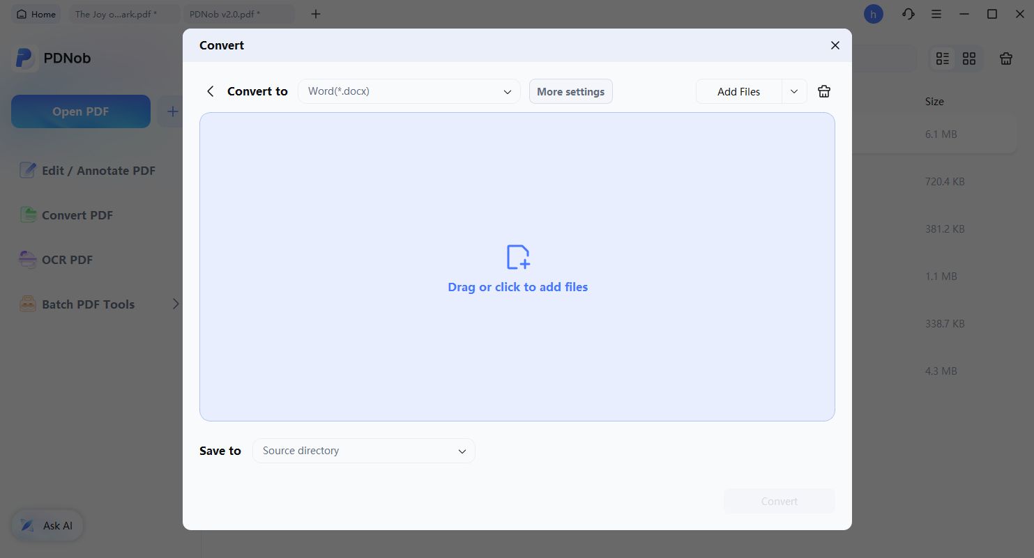 batch add files