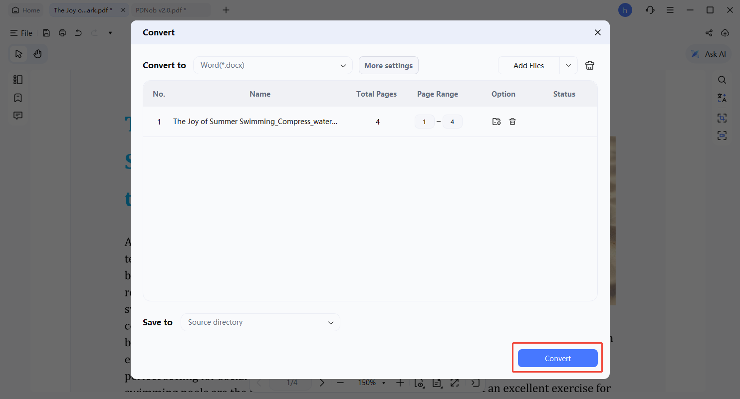 convert pdf to word