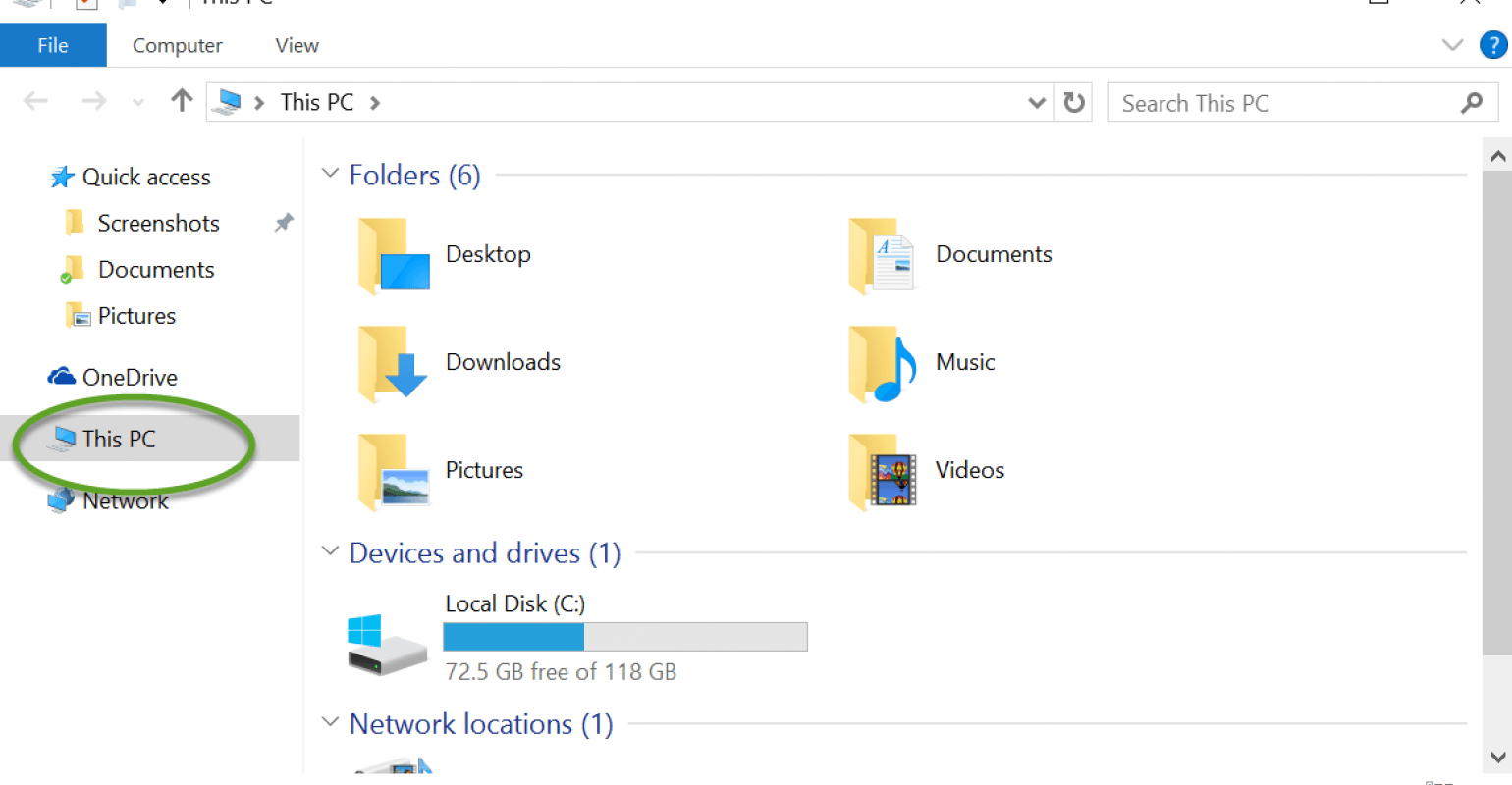 file explorer