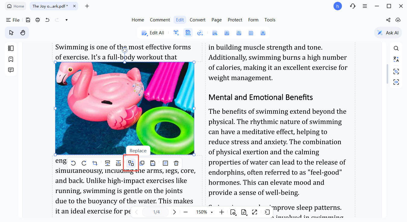 insert image in pdf